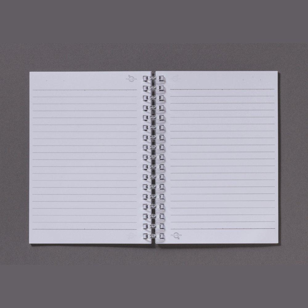 LIHIT LAB Twist 70 Pack of Notebook, A6, 17-Hole, Sheets, Blue, 10, N1665-8_10