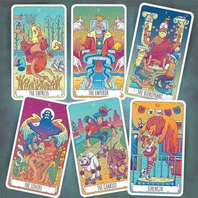 Die Kunst des Abenteuers Tarot 12x7 cm Papierhandbuch Kartenspiel