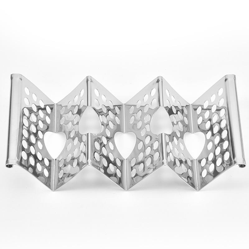 Taco Holder Stand Pancake Rack Stainless Steel Mexican Roll Rack Trays Taco Display Stand Mexican Food Rack Kitchen Gadgets