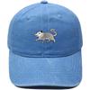 New cartoon possum embroidered baseball cap washed retro dad hat personalized men's and women's leisure sports hat