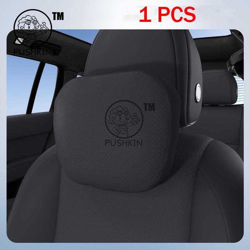 

Для DENZA N9 2025 2026 Автомобильная замшевая кожа Подушка для шеи Подголовник Поясничная поддержка сиденья Аксессуары для интерьера чёрный