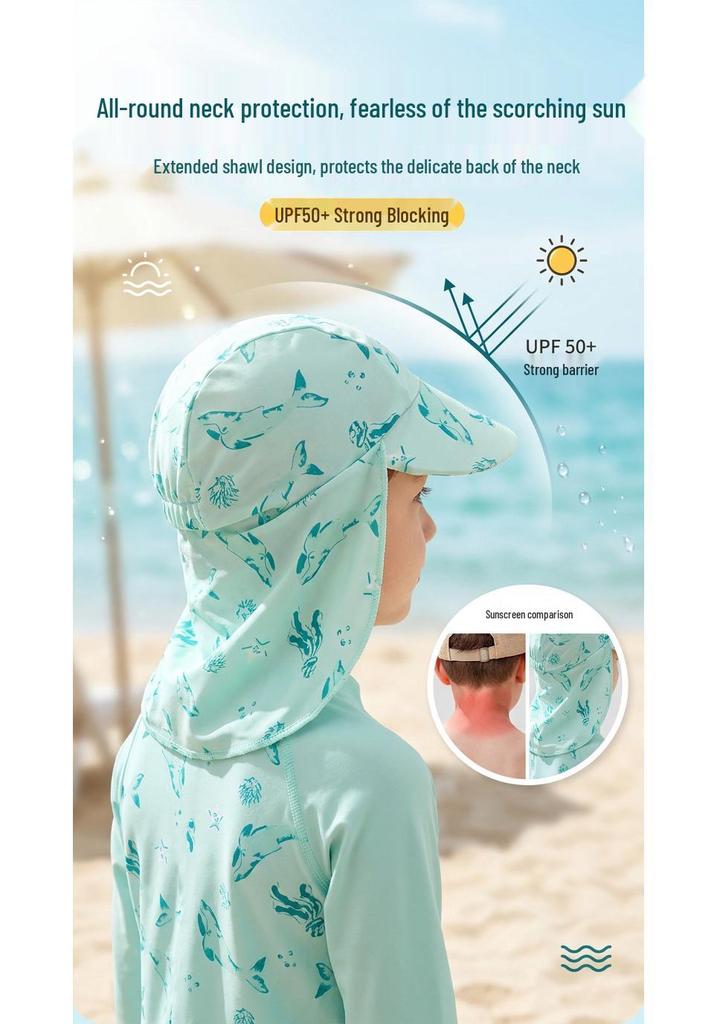Two-Piece Long-Sleeve Sun Protection Swimsuit for Toddlers, Babies, and Kids