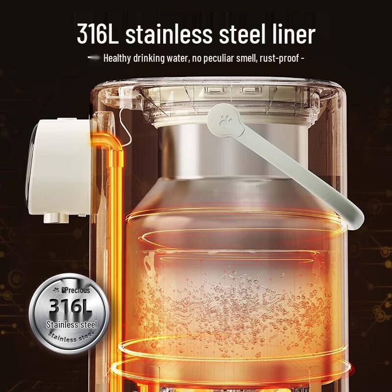 Bear 5L Smart Electric Kettle with 316L Stainless Steel Liner and Multi-Temperature Control