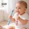 Infant Soothing Chew Toy Baby Silicone Teething Toy, Food-Grade Bite Soother for Gum Seamless One Piece Teether Relief, Anti-Finger Biting Stick,