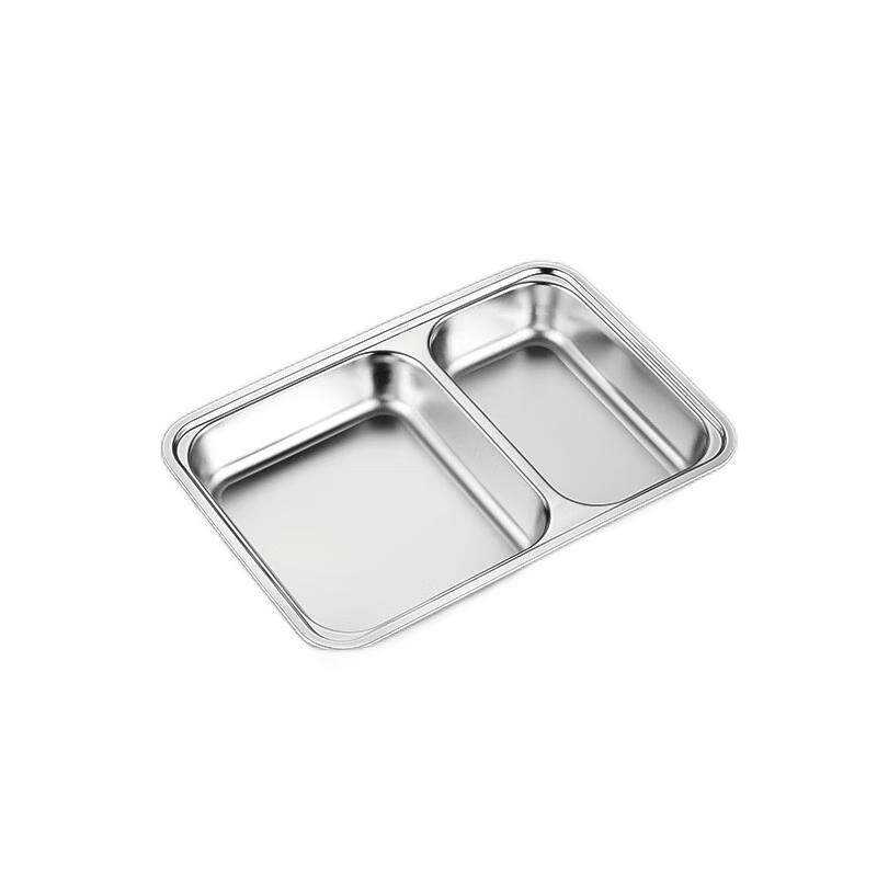 HUIHUADU 201 Stainless Steel Divided Student Lunch Tray