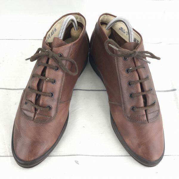 BALLY Leather Short Boots Chukka [23.5/Brown] Switzerland(USED)