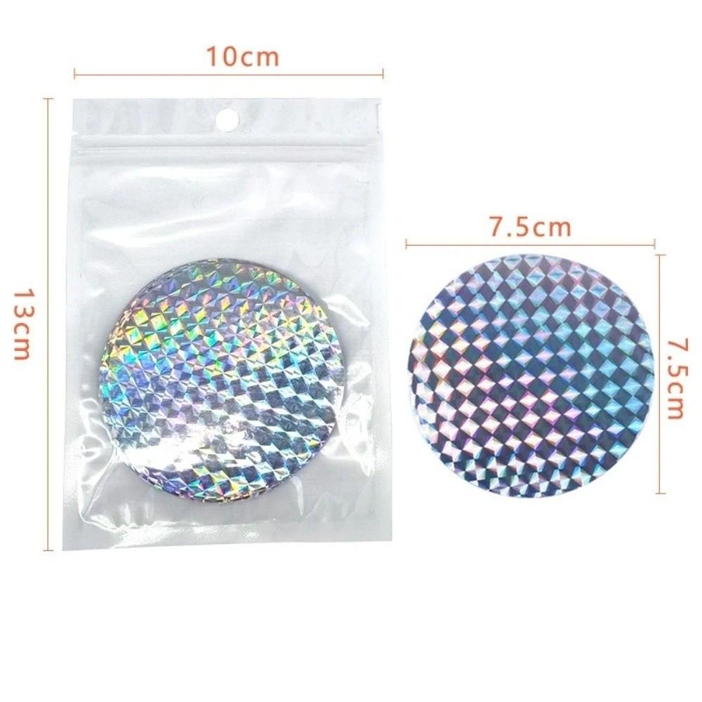 20pcs Reflective Bird Repellent Sticker Round Shape Bird Repellent Tape  Garden Home