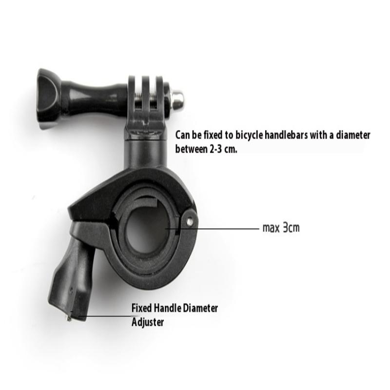 360 Degree Rotation Bike Bicycle Motorcycle Handlebar Handle Bar Mount Holder For Hero 11 10 9 8 Sjcam Camera Accessories