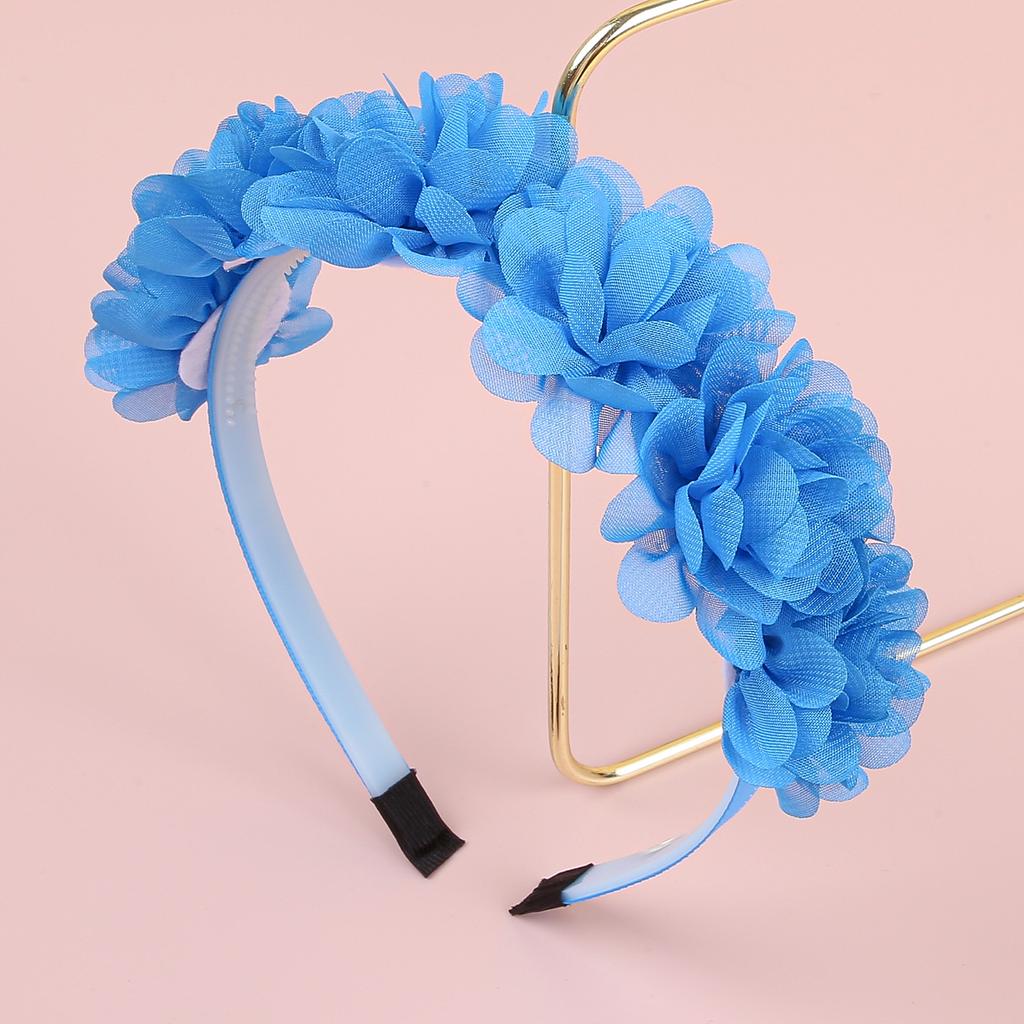 Fashion Chiffon Flower Headbands Plastic Teeth Hairbands Baby Girls Headbands Children Kids Floral Hairband Hair Accessories Set