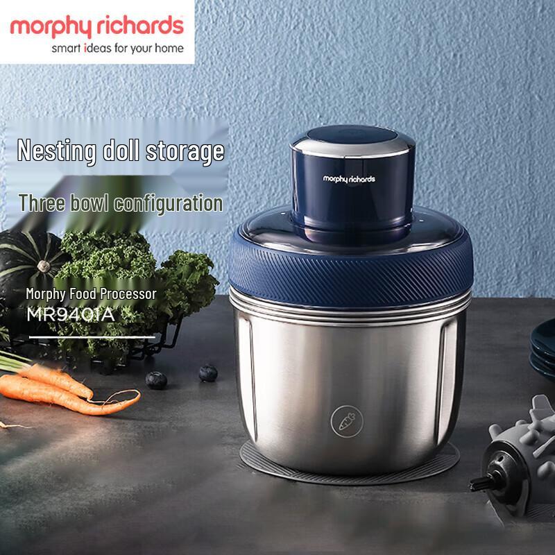 Morphy Richards Electric Food Processor CN plug (adapter included)