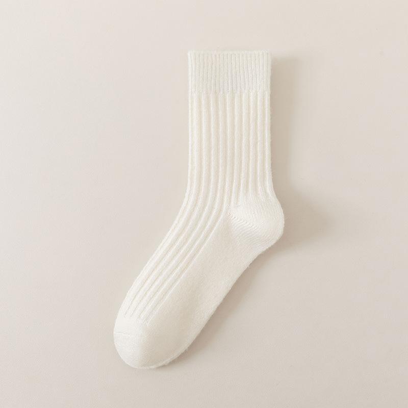 Wool Socks for Men's Autumn and Winter Mid-calf Socks, Thickened and Warm Long Calf Winter High-calf Men's Long Calf Socks