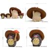 Cartoon My Neighbor Totoro Small Resin Sculpture With Straw Hat For Miniature Landscaping And Gift Use