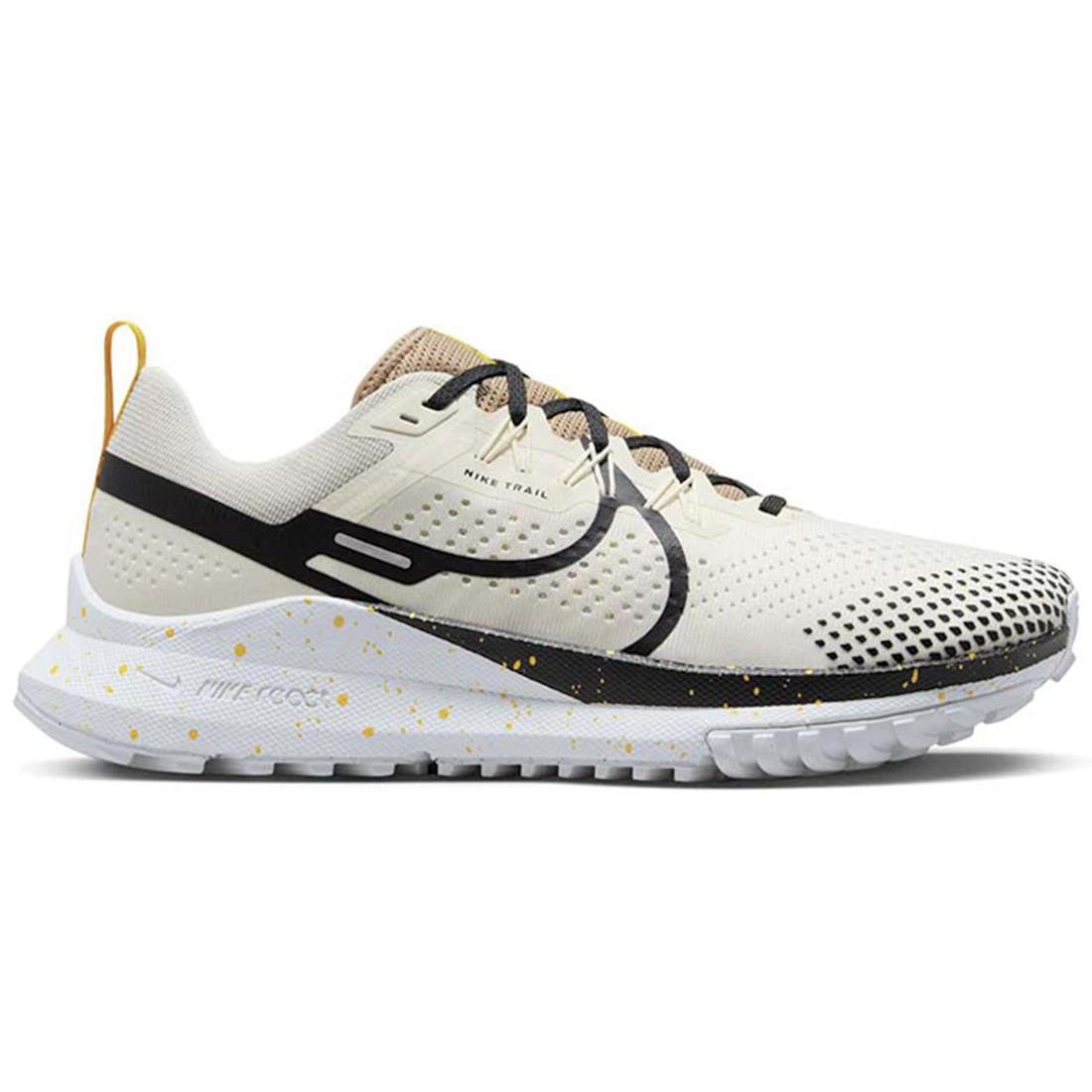 

Sneaker Nike React Pegasus Trail 4 Pale Ivory Black Yellow(DJ6158-100) 44.5