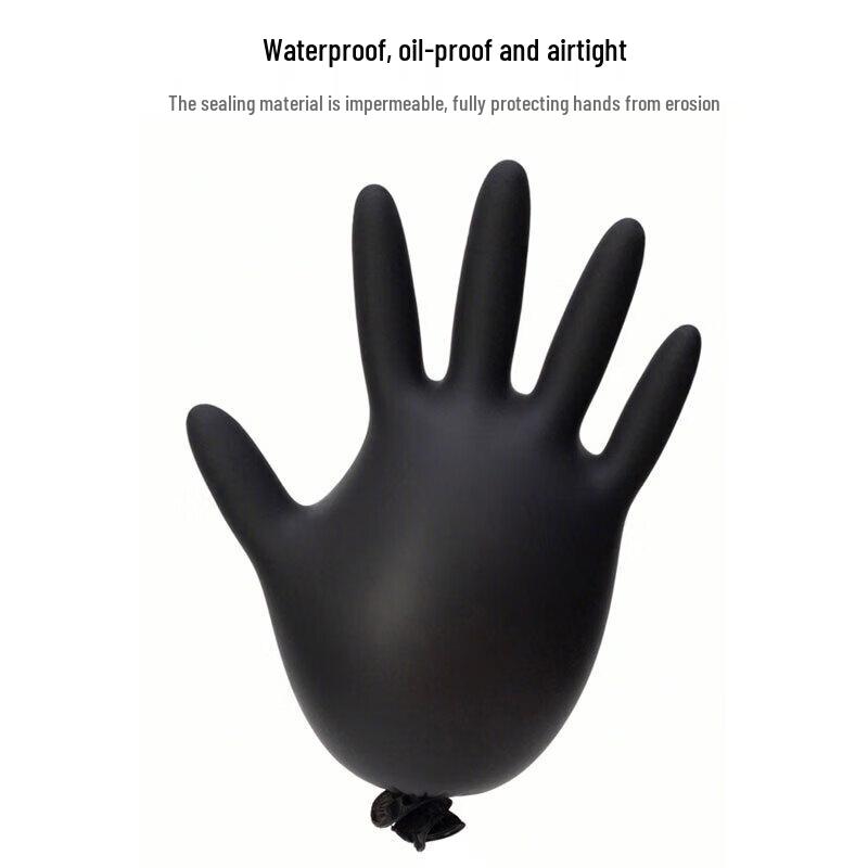 COKRSUPE Disposable Rubber Gloves черный