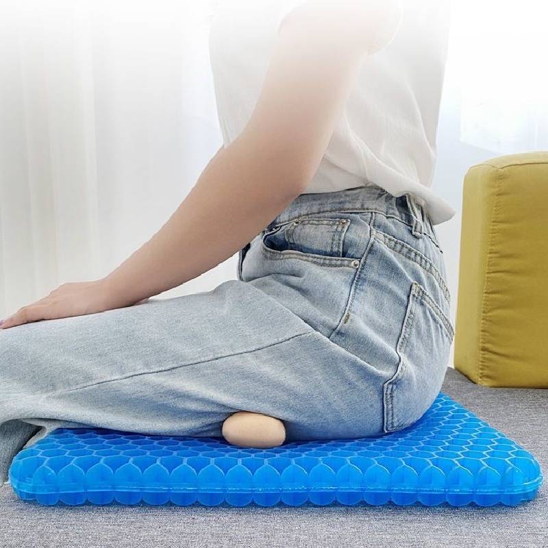 Gel Seat Cushion For Office And Car Cooling Summer Gel Padding With Nylon Cover