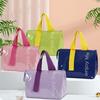 Large Capacity Lunch Handbag Solid Color Lunch Box Bag Thermal Picnic Bag  Outdoor Travel