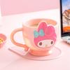 Sanrio Family Mug: Hello Kitty & My Melody 420ml, Ideal for Coffee & Milk.