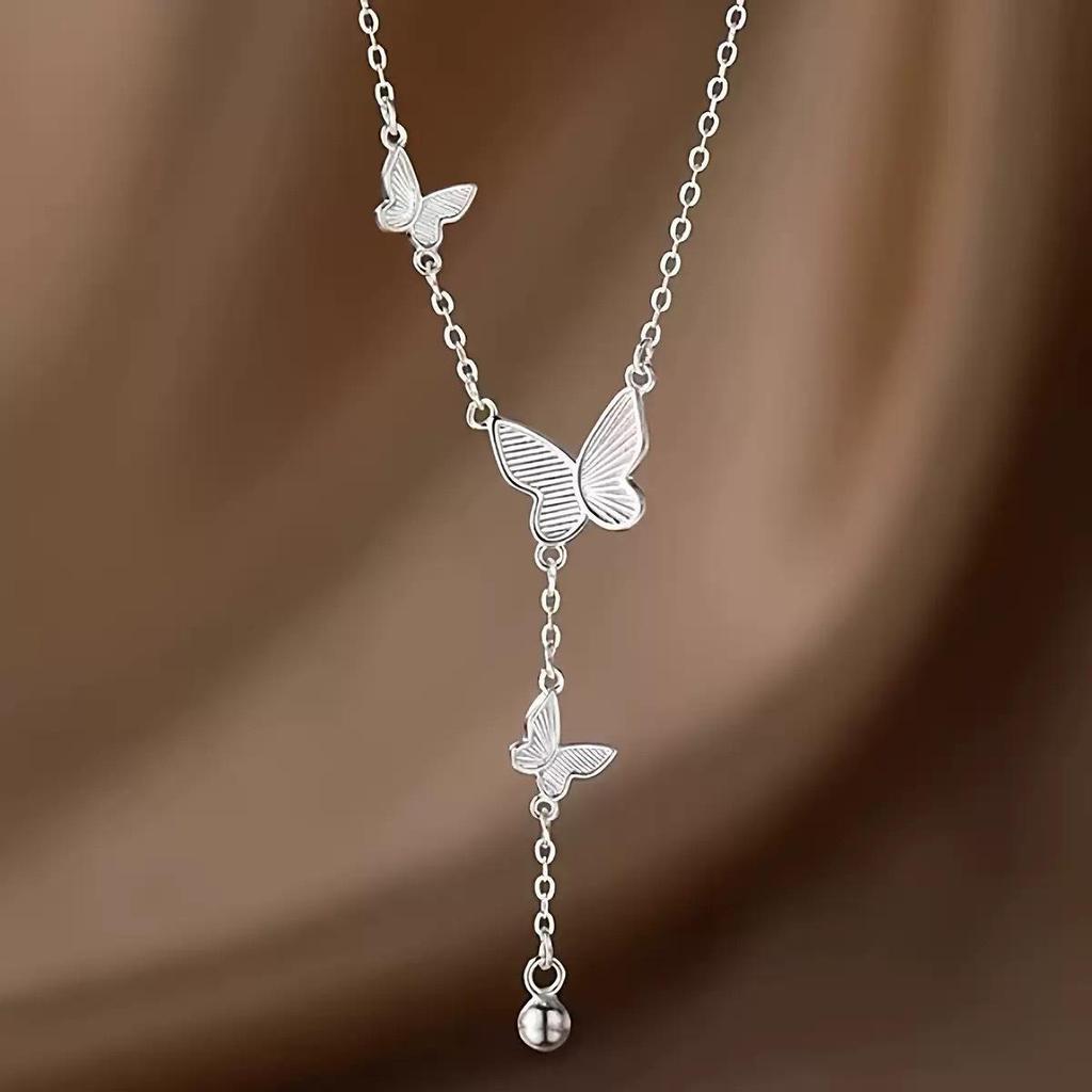High-End Minimalist Butterfly Tassel Necklace - Versatile Fashion Jewelry