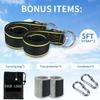Nylon Material Tree Swing Hanging Kit Safer Lock Carabiners Carabiner Hooks Swing Straps 1.5m Length Swivel Hanging Straps