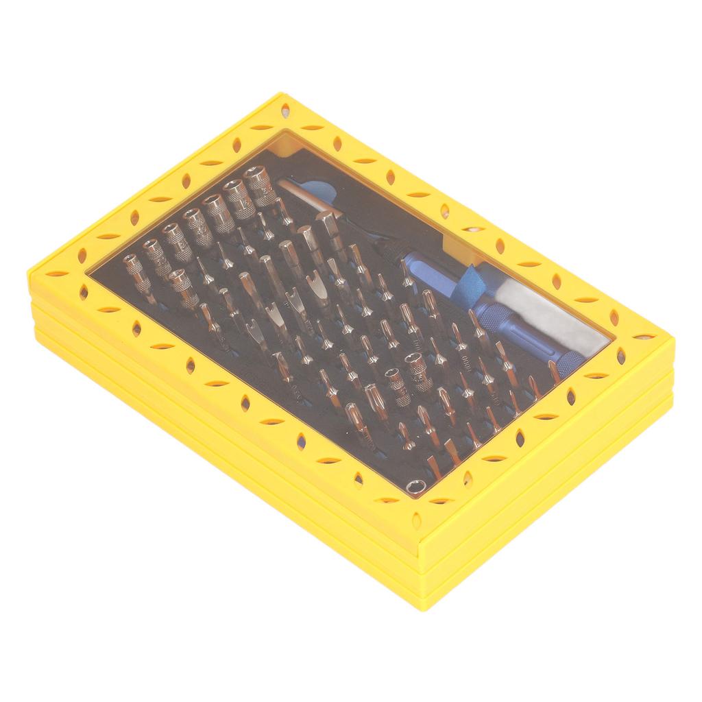 63 in 1 Schraubendreher Kombinationsset Multifunktionaler Treiber Bit Steckschlüsselgriff für Elektronikreparatur