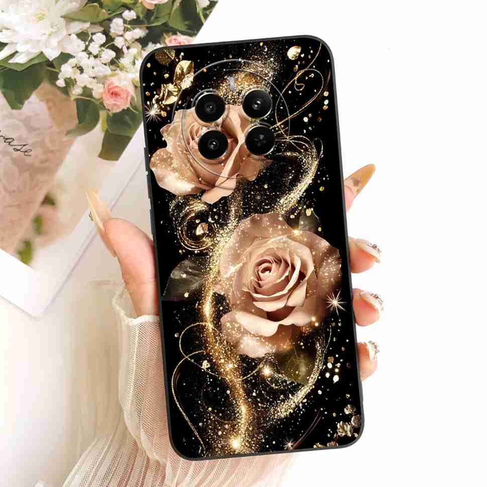 Für Realme 12 Pro 5G Hülle Bunte Blumen Rückseite Weiche Silikon Handyhülle Für Realme 12 Realme12 Pro RMX3842 Taschen Coque Capa