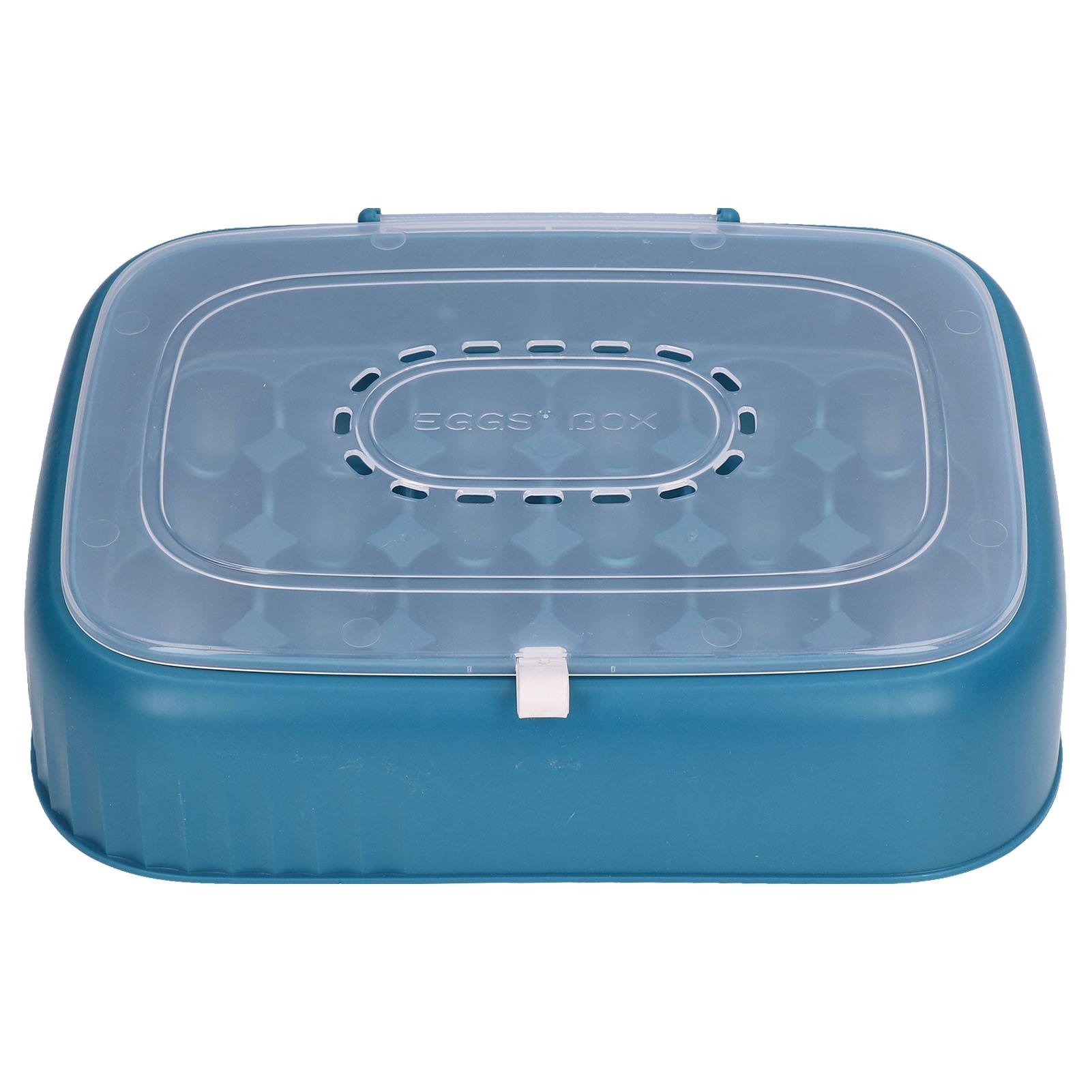 24 Eggs Containers ABS Egg Tray Storage Box Refrigerator   Bins with Breathable Vents