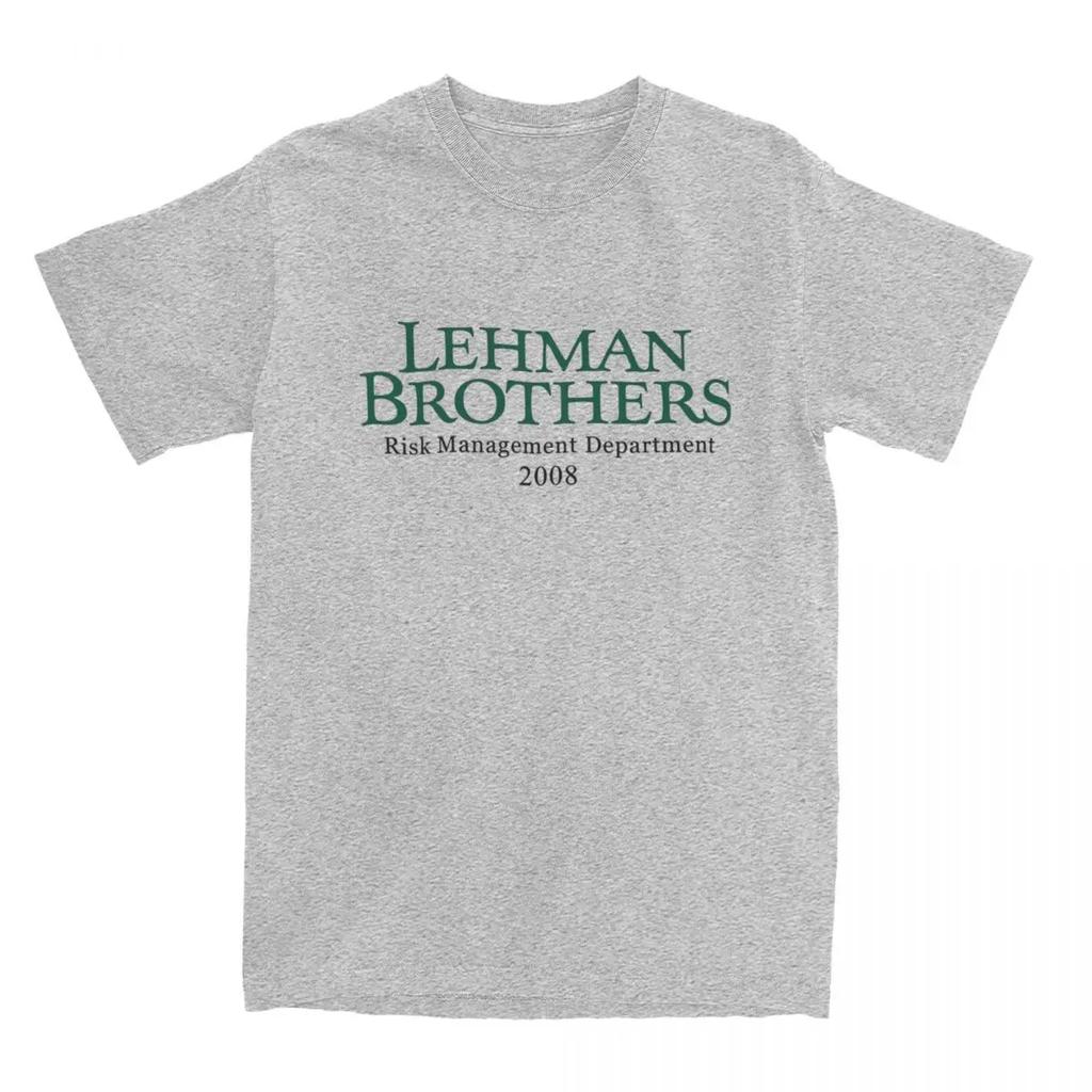T-Shirt Lehman Brothers Risikomanagement T-Shirts Bank Hippie T-Shirt für Strand Freizeit Kurzarm T-Shirts