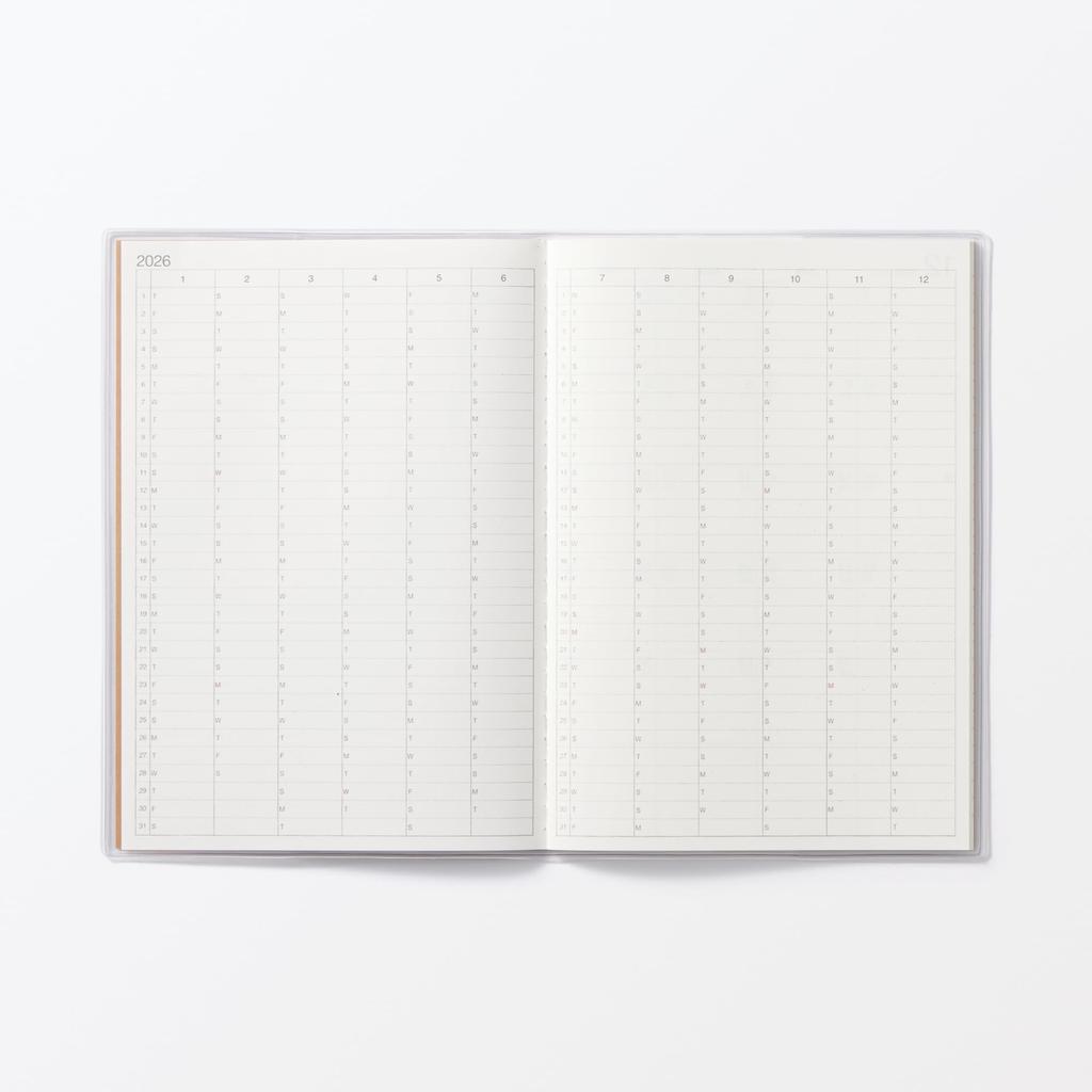 MUJI 2026 A5 Monthly Starting December A5 84854446 Planner, 2025,