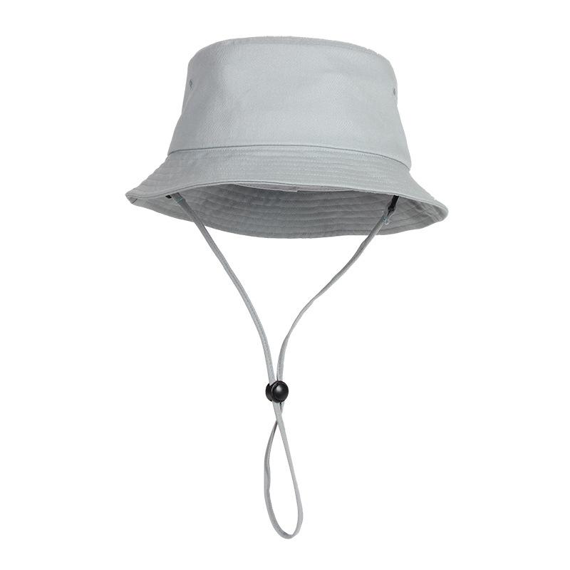 

Oversize XXL Summer Unisex Bucket Sun Hat Water Repellent Fisherman Hats Men Women Travel Hat with Detachable Chin Strap XXL(64CM) світло-сірого кольору