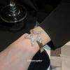 European & American Rhinestone Star Open Cuff Bracelet: Fashionable, Luxurious, and Unique Hand Jewelry