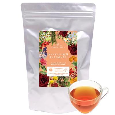Nagomi-NATULURE Decaffeinated Black Tea, Orange & Lemon (Biodegradable Tea Bags, 2g X 30)