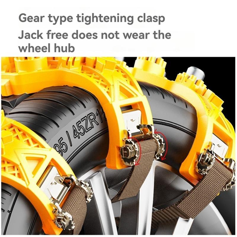 Non-Slip TPU Tire Cha For Safe Driving - Durable, Universal Fit Anti-Skid Chain For All Weather Conditions