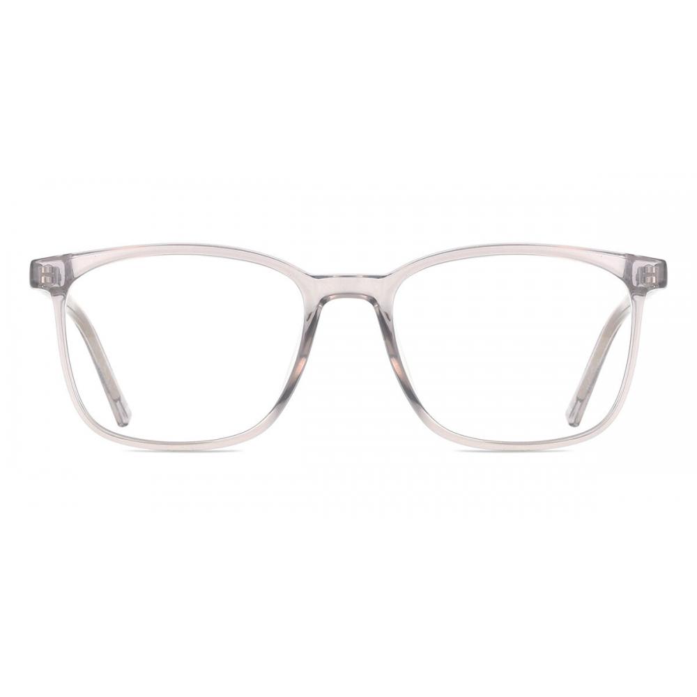 Full Rim Square Transparent Grey Smartbuy Collection Leonidas Cp124 Fashion Unisex Eyeglasses