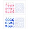 4Pcs Soft Silicone Mold Personalized Christmas Earrings Pendant Molds Ear Rings Epoxy Mould for Craft Enthusiasts