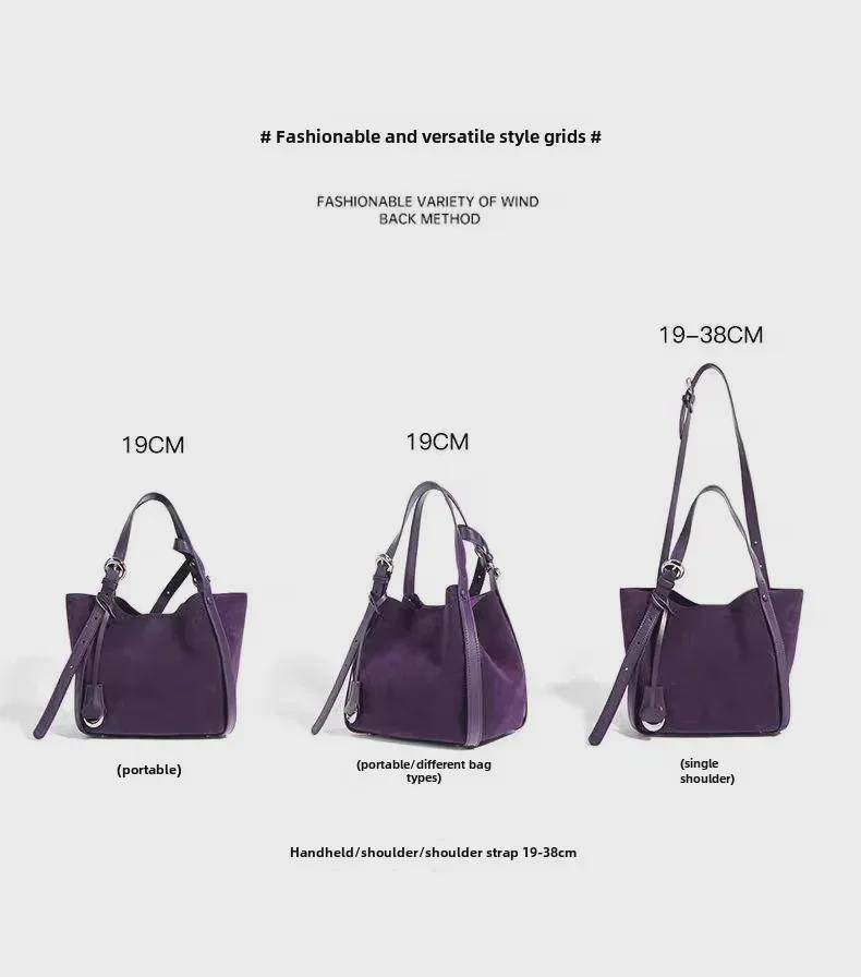 2024 Women's Genuine Leather Large Capacity Commuting Tote Bag