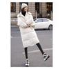 Korean-style Loose-fit Winter Down Cotton Coat for Women, Mid-length Thickened Hooded Jacket