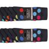 Ex Store Mens Spotted Cotton Socks (Pack of 10)
