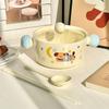 High-value Cute Puppy Instant Noodle Bowl with Lid, Large-capacity Dormitory Students Playing Rice Bowl, Microwave Oven, Snail Noodle Bowl