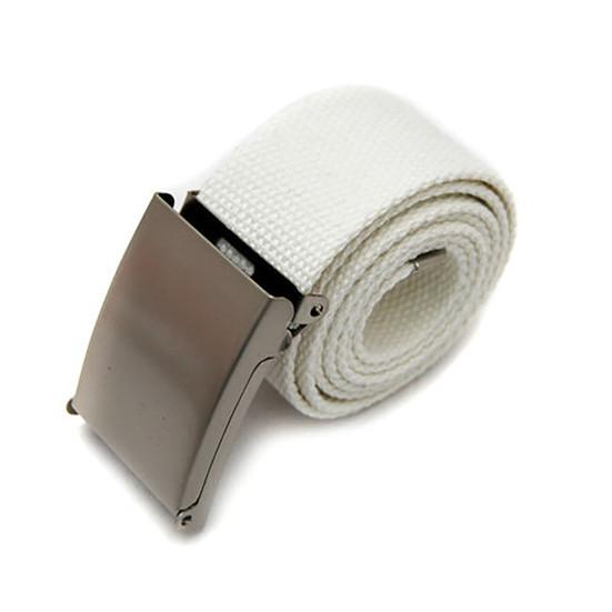 Fantastik Erkekler Unisex Kanvas Metal Toka Düz Dokuma İş Rahat Kemer Kayışı