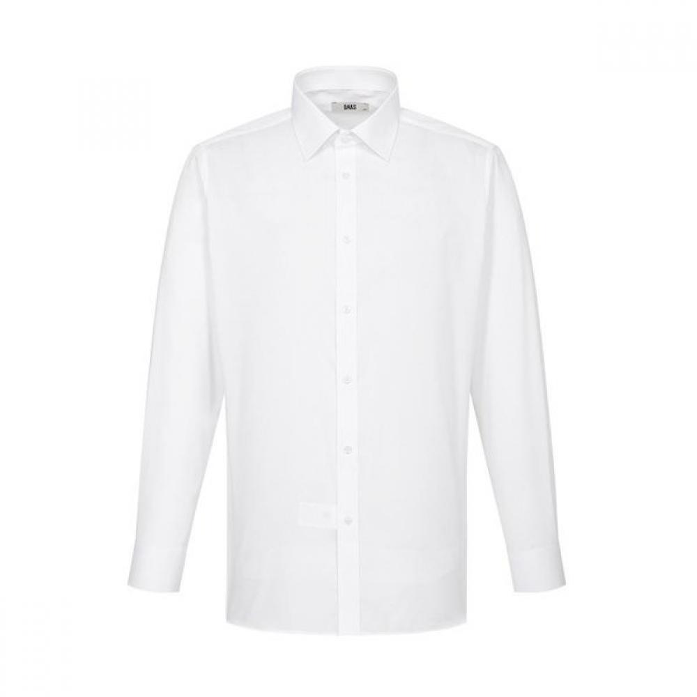

DakS Men S Solid Regular Fit Long Sleeve Shirt dmS1Shdl113a1 white/095