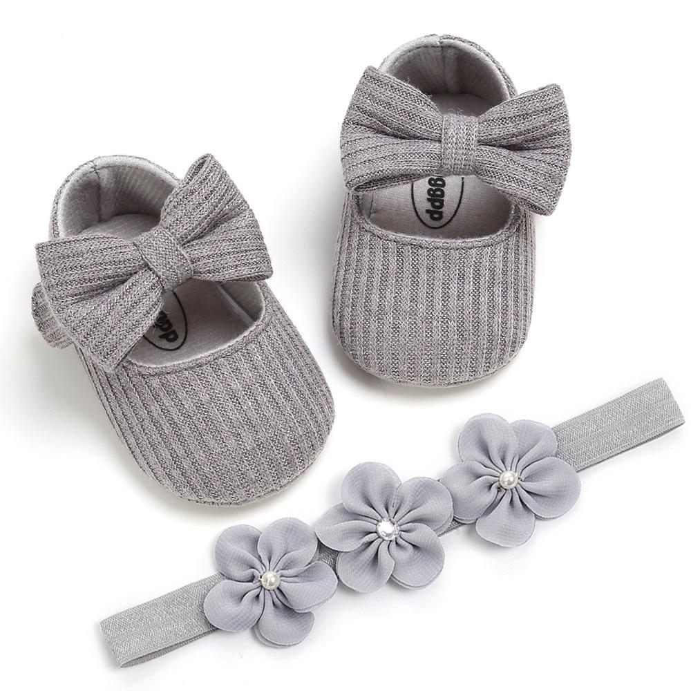 Soft Wool Princess Baby Girl Shoes with Small Flower, Ideal for 0-1 Year Olds