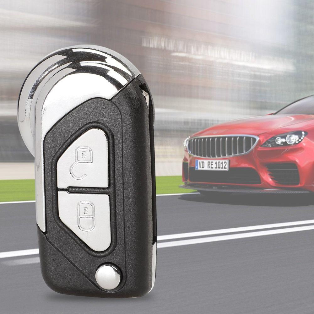 Uncut VA2 Car Key Shell Flip Folding Car Key Case for Citroen DS3/Puegeot Car Accessories
