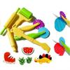 Plastic 3D Plasticine Tools Clay Toys Playdough Set Clay Moulds Playdough Model Tool  Kids Toy