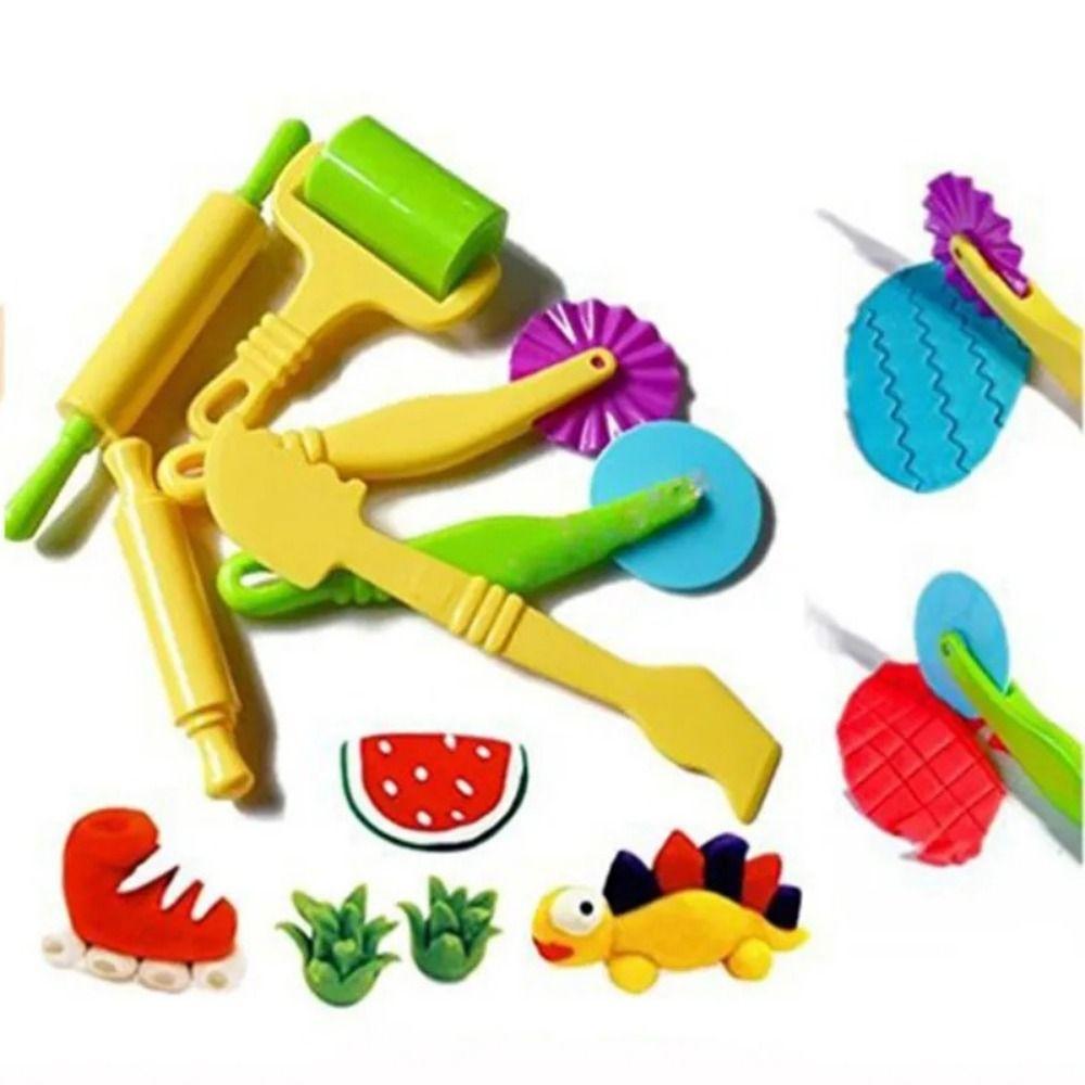 Plastic 3D Plasticine Tools Clay Toys Playdough Set Clay Moulds Playdough Model Tool  Kids Toy