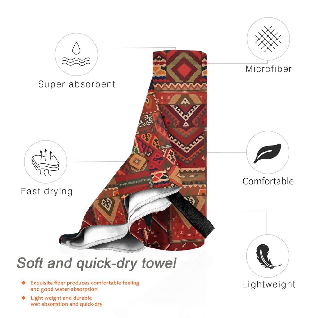 Amazigh Foutha Kabyle Mediterranean Berber Jewel Beach Towel Soft Microfiber Quick Dry Absorbent Quick Towels For Pool