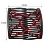 Magic Hair Claws Tuck Comb Updo Elastic  Hair Clip Stretchy Knotted Double Comb Elastic Hair Combs Ponytail Holder Barrettes