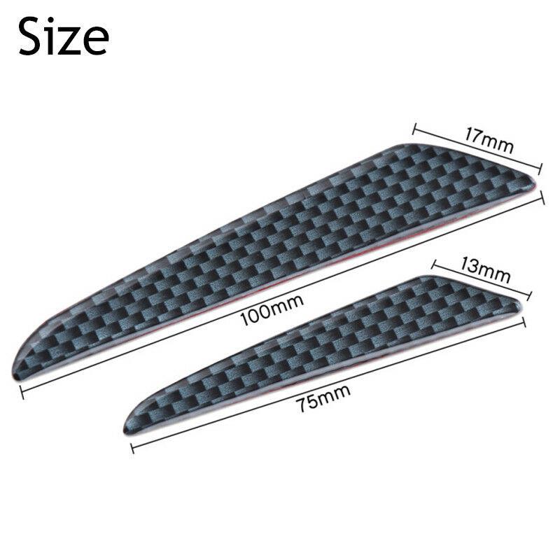 4X Anti-Collision Trim Carbon Fiber Car Door Edge Guard Strip Protector Bumper