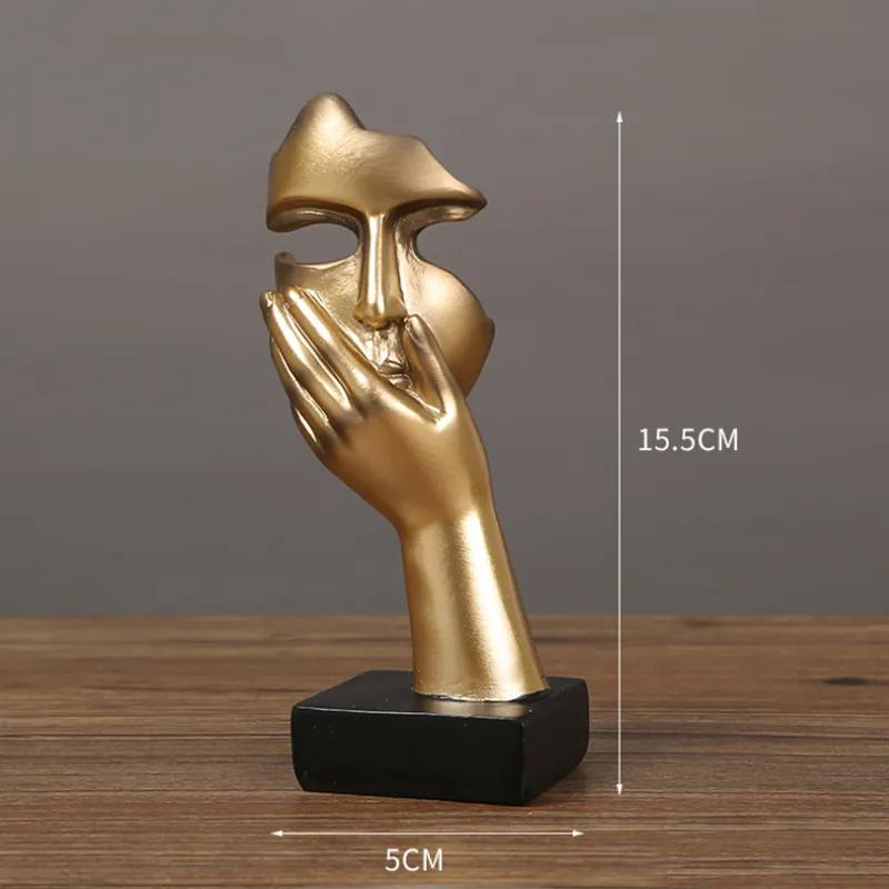 Personalized Abstract Art Mask Character Ornament Creative Resin Crafts Entrance Wine Cabinet Decoration Window Display Decoration Ya782