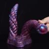 Female Double-headed Dildo Vagina and Anus Stuffed with Special-shaped Horns Masturbation Device Adult Sex Toys At the Same Time