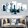 5Pcs Chess King Queen Pawn Game 5 Pieces Canvas Poster Room Decor Modern Pictures Art 5 Panel Home Decor Abstract
